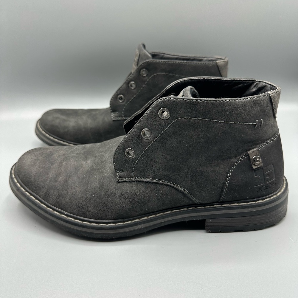 joe’s jeans chukka boots black faux leather mens size 8.5